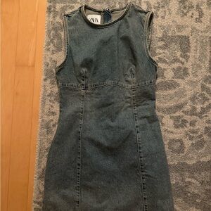New with tags Zara Blue Denim Mini Dress